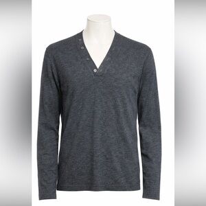 Hugo Boss Men's/ women Grey V-Neck Knit Sweater